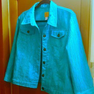 Teal Blue Jacket